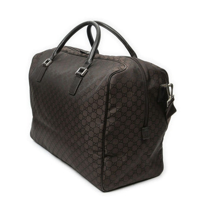 Gucci Large Carry All Duffel Brown GG Nylon Canvas — view 2