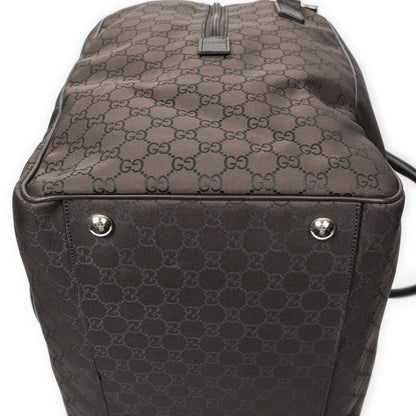Gucci Large Carry All Duffel Brown GG Nylon Canvas — view 8