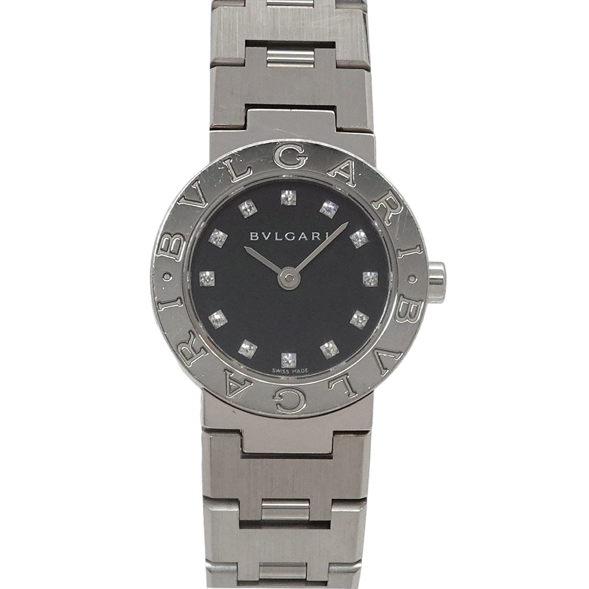Bvlgari Watch Diamond Silver Quartz