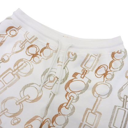 Hermes Re Boucles Dress Buckle 100% Cotton Shorts White — view 3