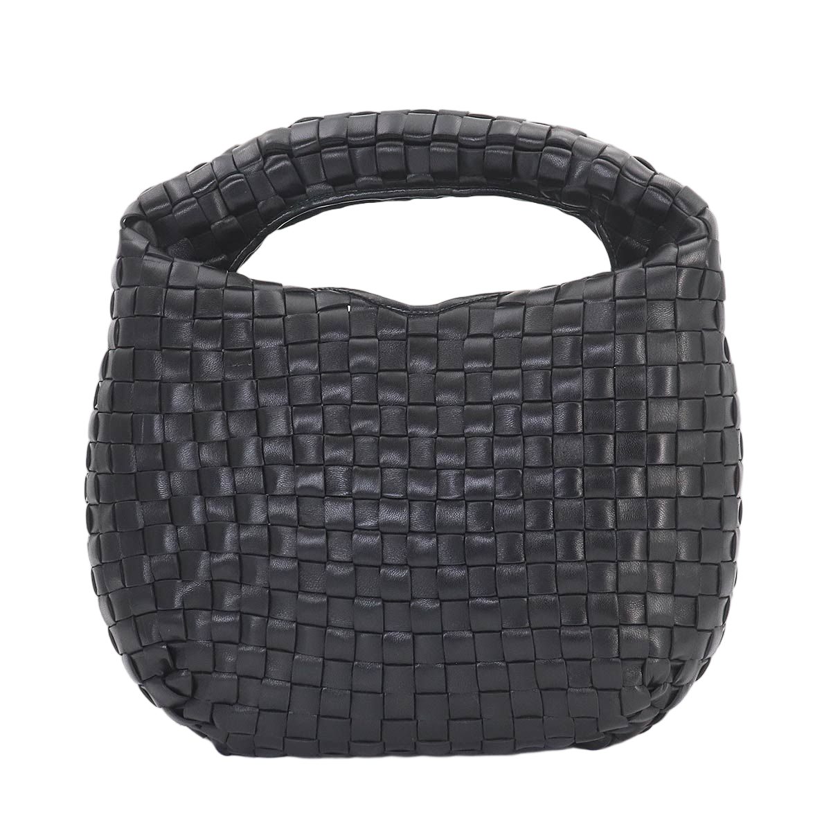 Bottega Veneta Intrecciato Hobo Hand Leather Black