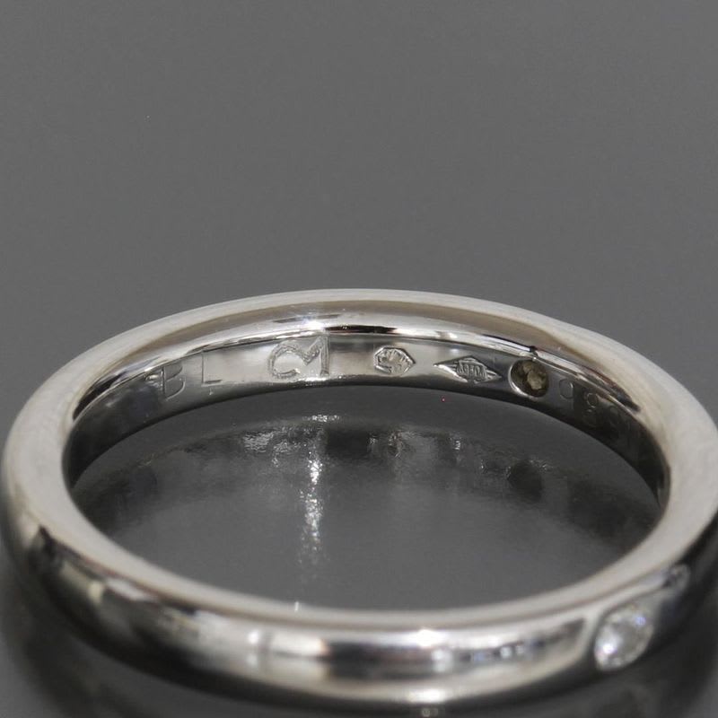 Van Cleef & Arpels 3 P Diamond Ring Wedding Pt950 Protected E1214