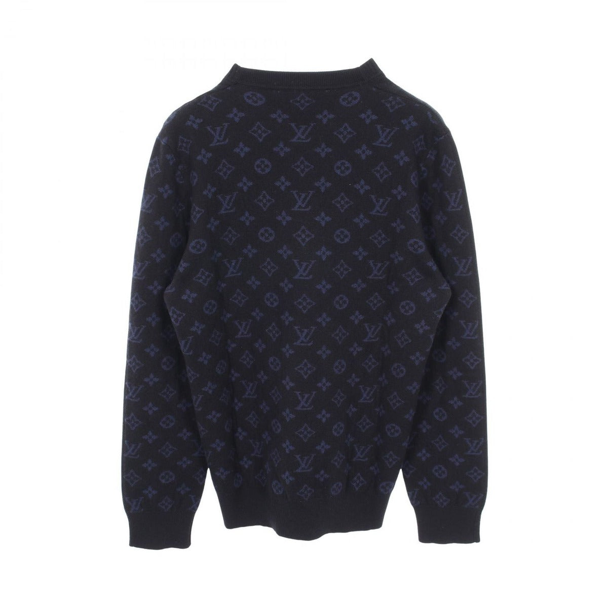 Louis Vuitton Knit Half and Monogram Cashmere Wool Sweater — view 2