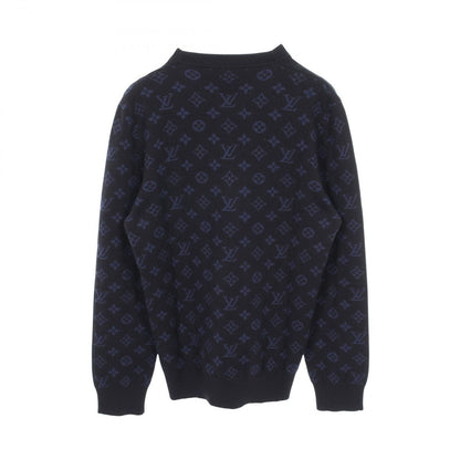 Louis Vuitton Knit Half and Monogram Cashmere Wool Sweater — view 2