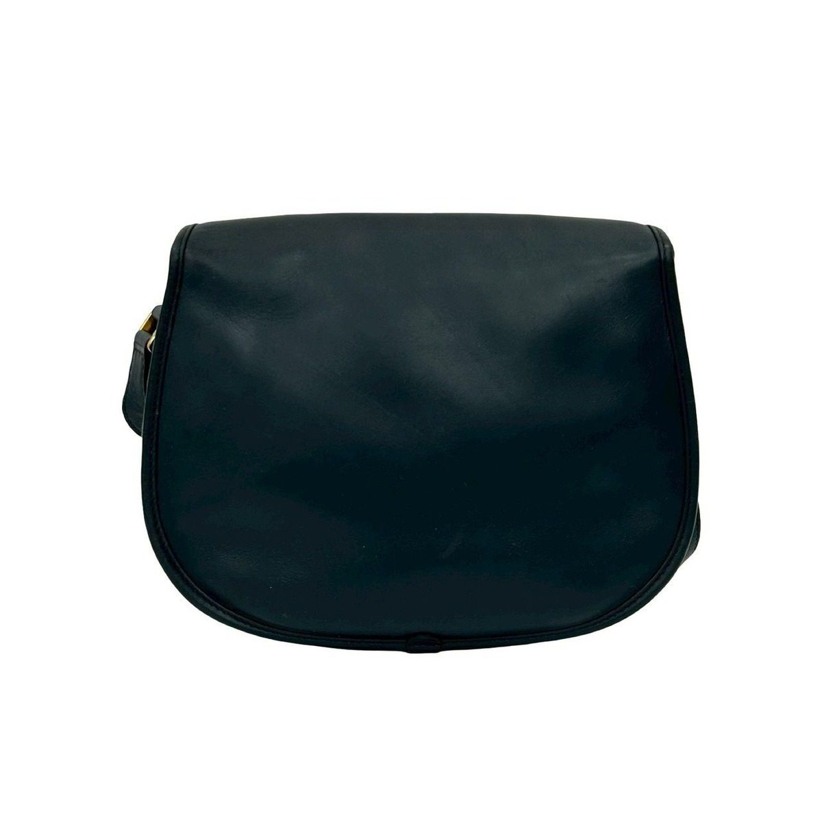 Gucci Vintage Micro GG Logo Pattern Leather Mini Shoulder Bag Pochette Navy Blue — view 3