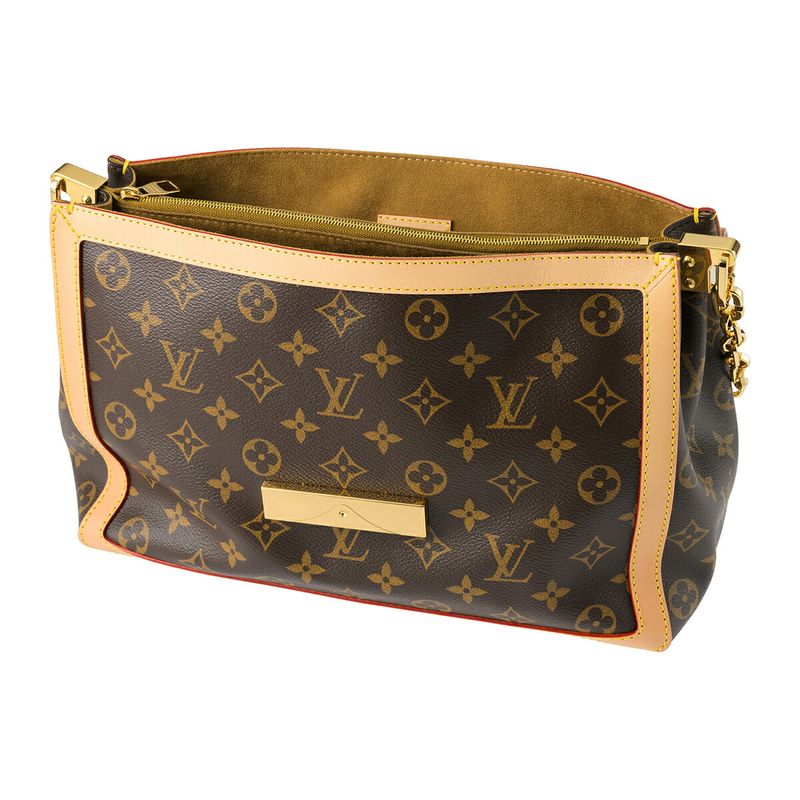 Louis Vuitton Handbag Dauphine Soft GM Brown