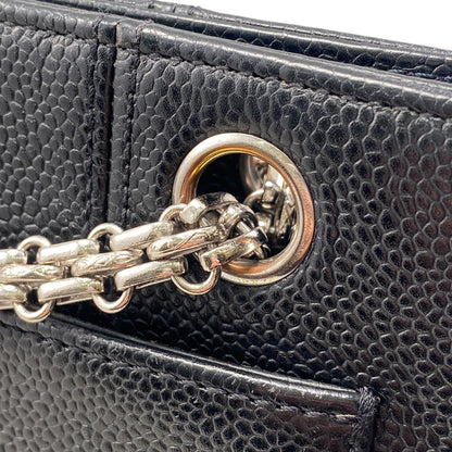 Chanel Women's Chain Turnlock Caviar Skin Shoulder Bag Ws8218 Black
