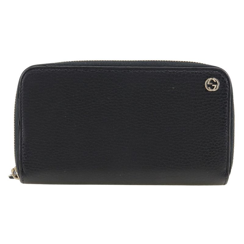 Gucci Interlocking 509644 Leather Unisex Long Wallet