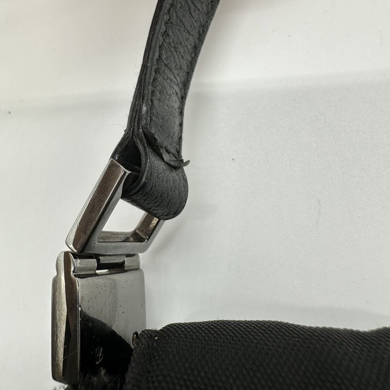 Gucci 001 3355 Jackie Shoulder Bag One Shoulder Black Nylon Canvas Women Vintage