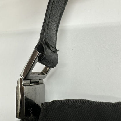 Gucci 001 3355 Jackie Shoulder Bag One Shoulder Black Nylon Canvas Women Vintage