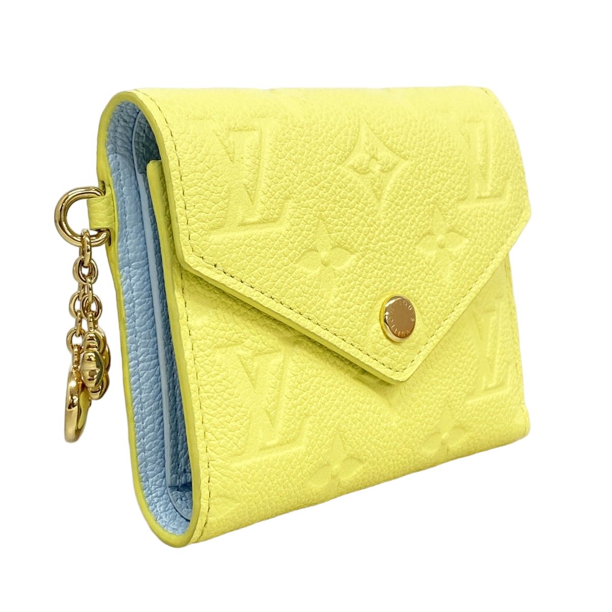 Louis Vuitton Trifold Wallet Monogram Empreinte Portefeuille Victorine Citrus — view 2