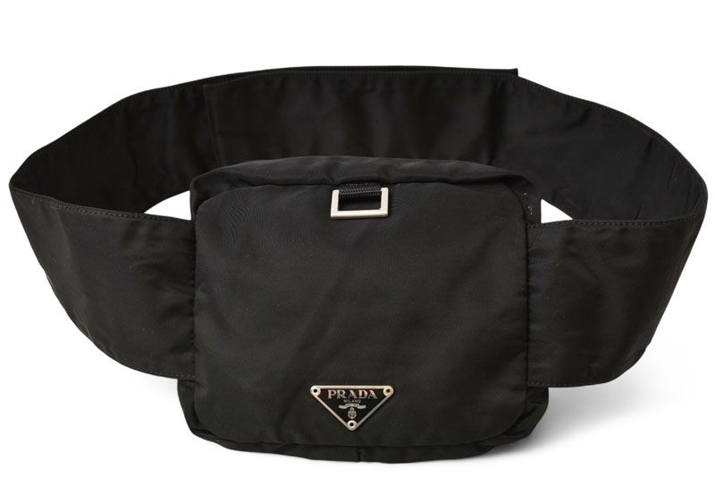 Prada Waist Bag Waist Pouch Body Bag Prada Nylon NERO Black Men Women
