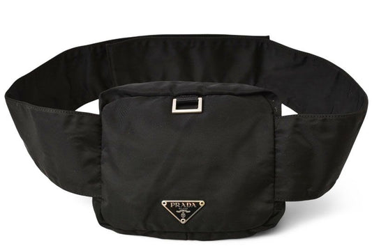 Prada Waist Bag Waist Pouch Body Bag Prada Nylon NERO Black Men Women