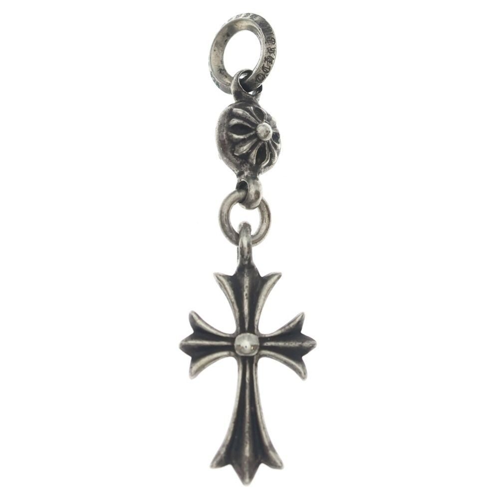 Chrome Hearts Tny CH Crs 1 Ball Tiny CH Cross Charm Pendant Top Silver