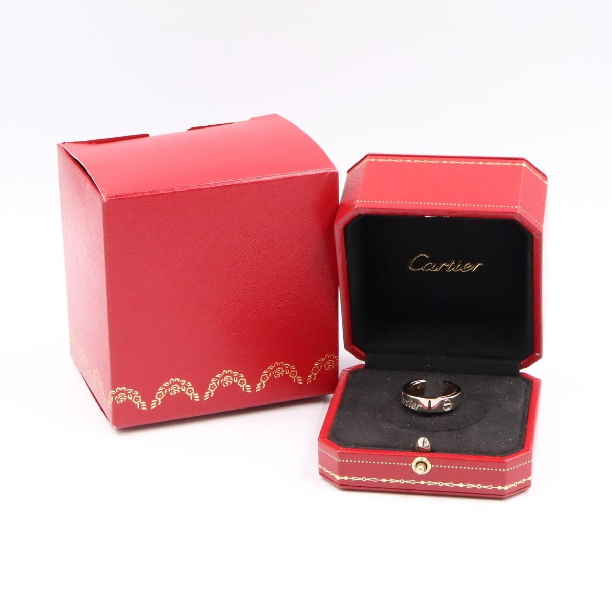 Cartier Ring 18K Pink Gold White Cles Love — view 10