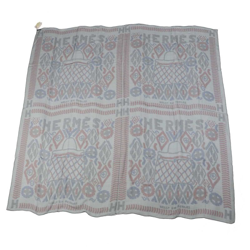 Hermes Carre 140 Kelly EN Perles Kelly EN Perles Lou Silk GRIS Etain Bordeaux