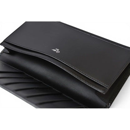 Cartier Wallet Billfold Leather Pasha Black Silver — view 11