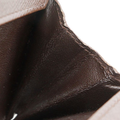 Louis Vuitton Porte Monepla N61930 Damier Canvas Brown Mi4007 Unisex Coin Case