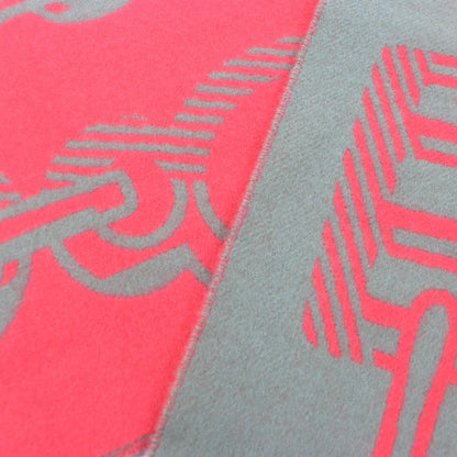  Hermes Dre Buckle 100% Cashmere Fringed Scarf Glaze Pink With Box Made In