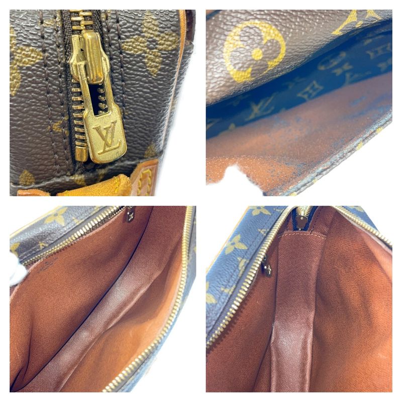 Louis Vuitton M51225 Monogram PVC Genefeuille Shoulder Bag Brown 370413