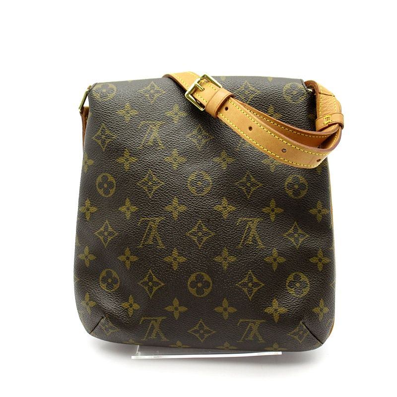 Louis Vuitton Musette Salsa Short M51258 Monogram Women's Shoulder Bag Brown