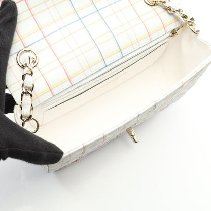 Chanel Shoulder Bag Mini Quilted 20 White Multi Leather — view 3