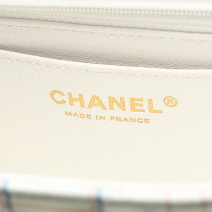 Chanel Shoulder Bag Mini Quilted 20 White Multi Leather — view 4