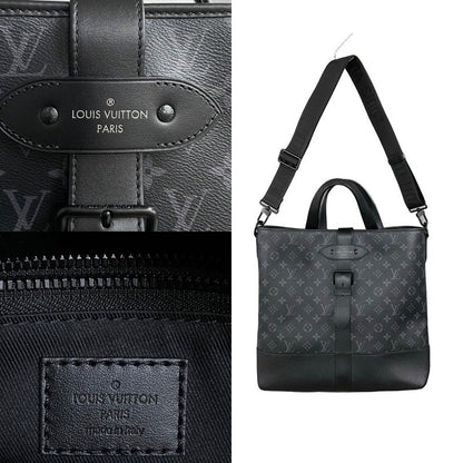Louis Vuitton Saumur Tote Monogram Eclipse Leather 2-Way