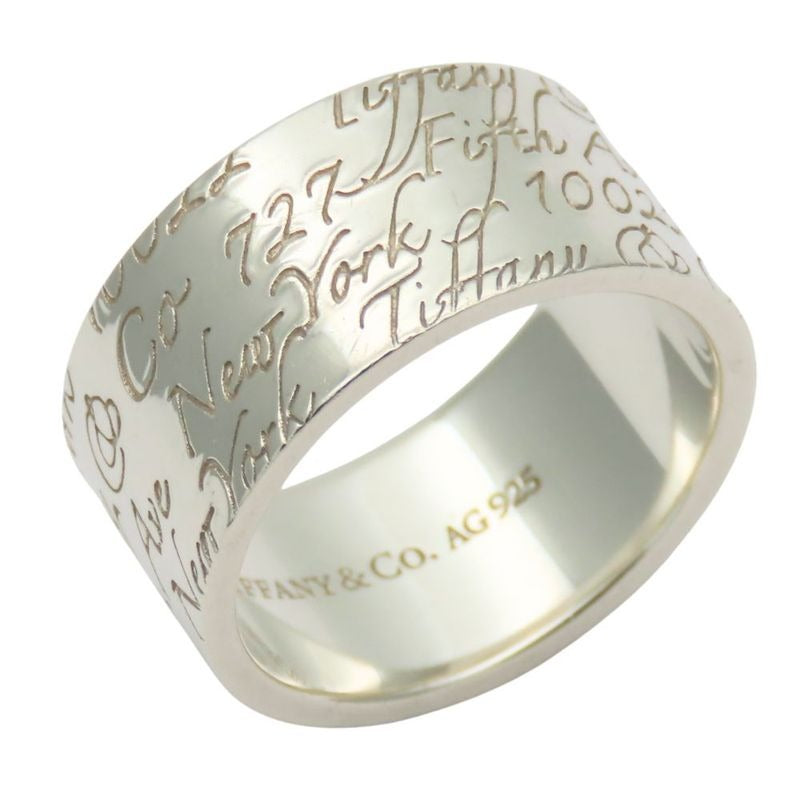 Tiffany & Co Ring Notes New York Silver 925 7.8 g Wide