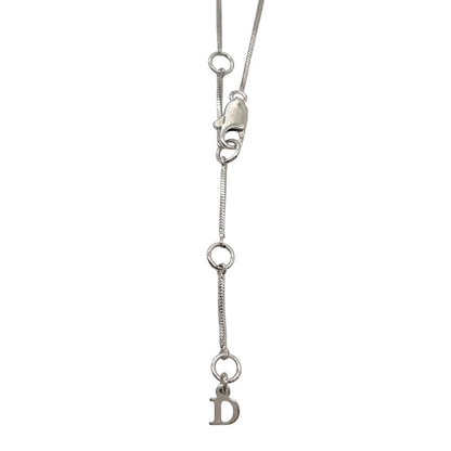 Christian DIOR Necklace With Logo Motif Logo Motif Silver