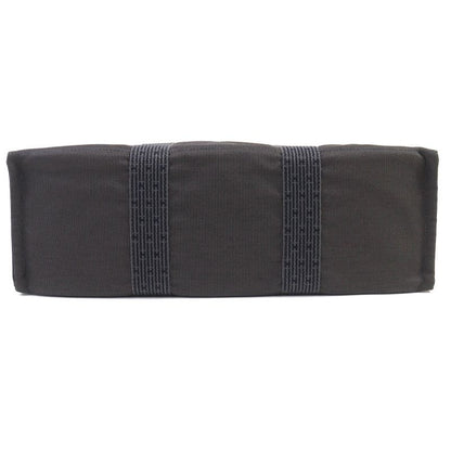 Hermes Yale Line GM Serie Button Canvas Large Shape Tote Bag Boston Bag Gray