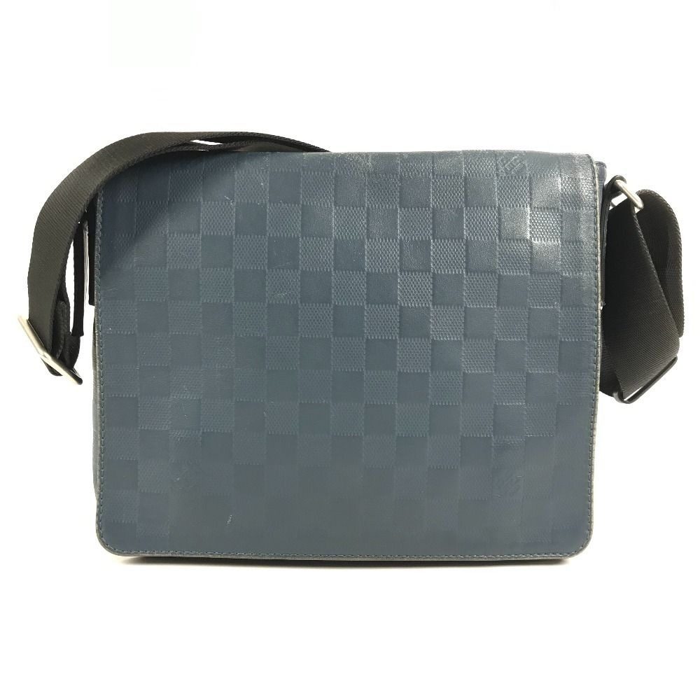 Louis Vuitton Shoulder Bag District PM Damier Infini Leather Orion Blue