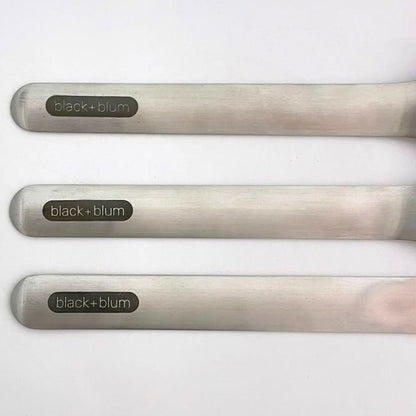 Prada Cutlery Set Silver Black Bloom 2up004 Unused Excellent Condition