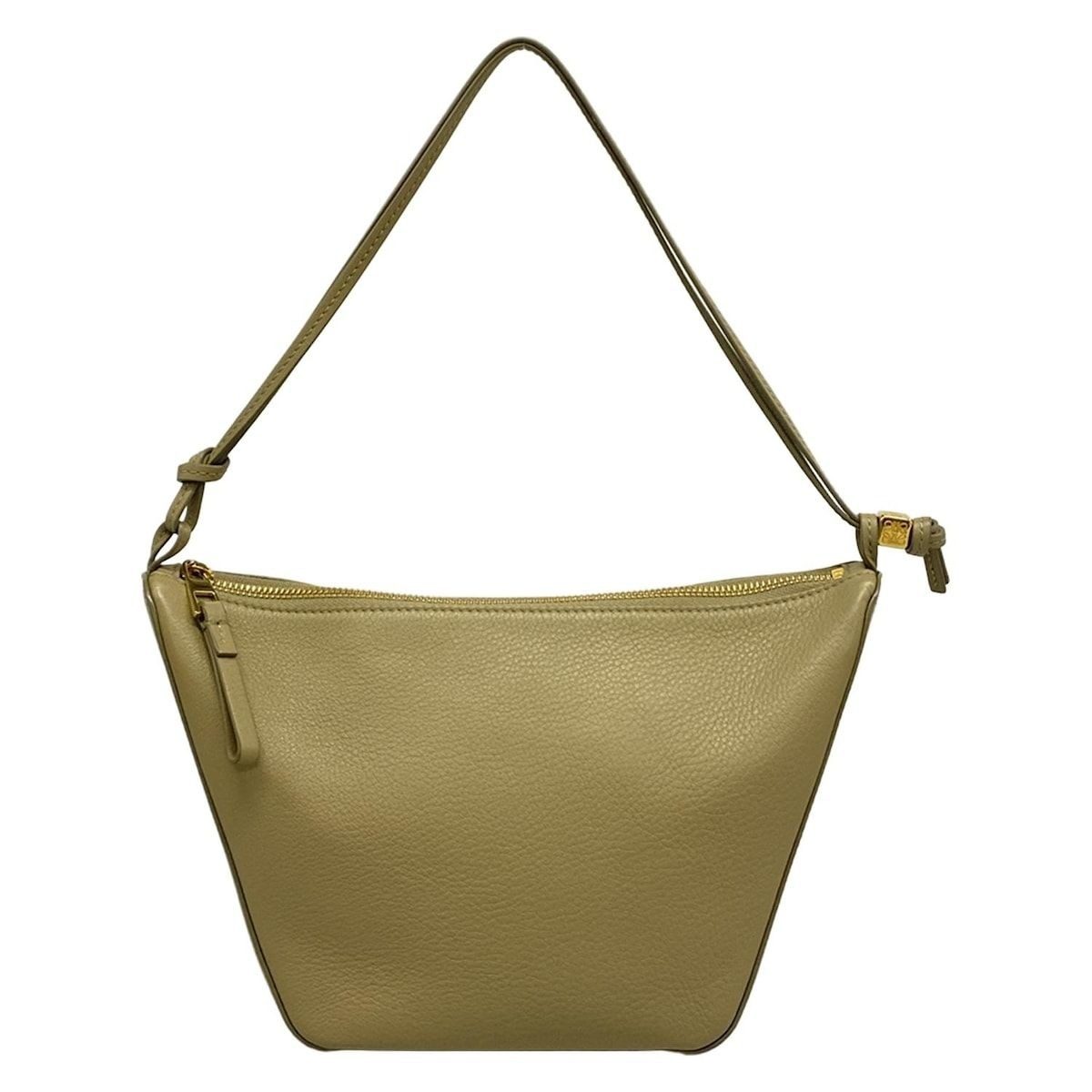 Loewe Handbag Hammock Hobo Mini Khaki Leather
