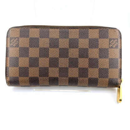 Louis Vuitton N60015 Damier Round Zipper Zippy Wallet Old Shape Long Wallet