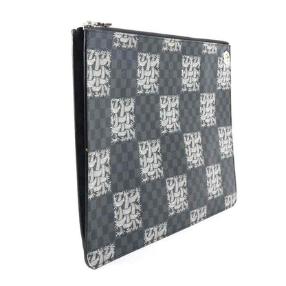 Louis Vuitton Clutch Bag Damier Graphite Christopher Nemeth Pochette Jules GM