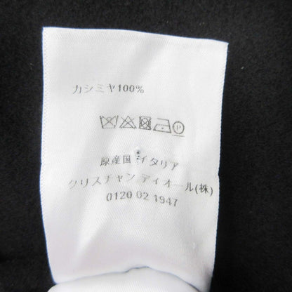 Dior Double Face Cashmere Melton Cloak Coat Oversize S Black — view 8