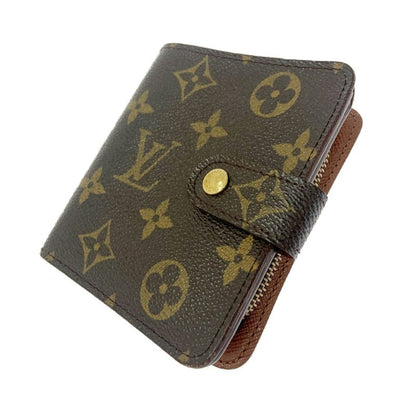 Louis Vuitton M61667 Monogram PVC Compact Zip Bifold Wallet Brown 388018