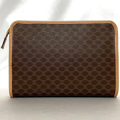 Celine Clutch Bag F21553 Brown Beige Macadam