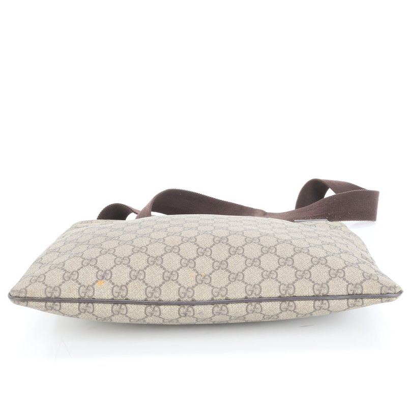 Gucci GG Supreme Leather Shoulder Bag Crossbody Messenger Business Commuter