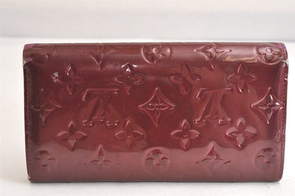 Louis Vuitton Vernis Portefeuille Sarah Wallet Purple M93577 LV 2996n