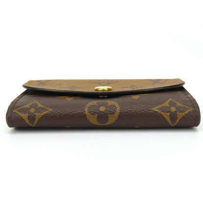 Louis Vuitton Bifold Wallet Portefeuille Rosalie M82333 Monogram Reverse Brown