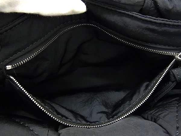 Bottega Veneta Maxi Intrecciato Nylon Cross Body Shoulder Bag Black Ff8842