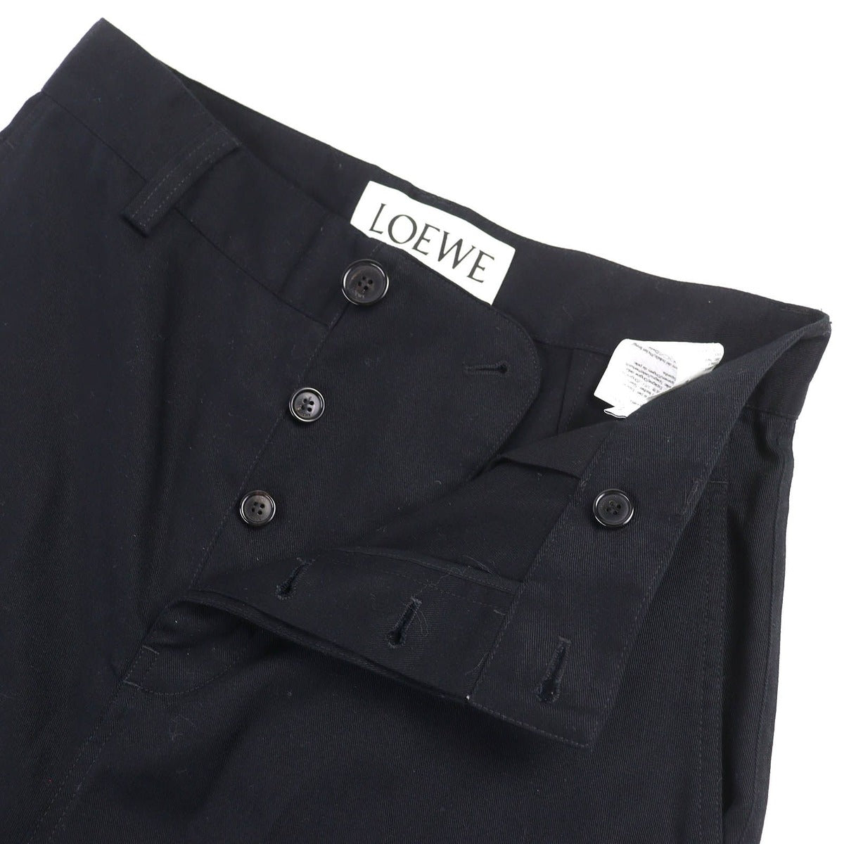 Loewe H526 Y04 wfb 100% Cotton Logo Leather Patch — view 5