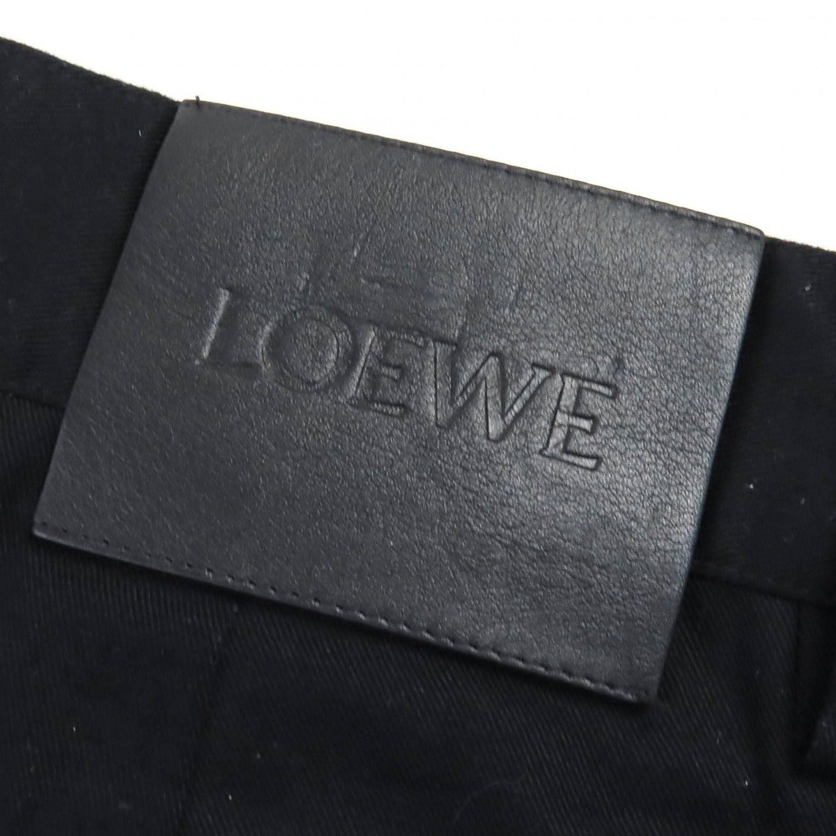 Loewe H526 Y04 wfb 100% Cotton Logo Leather Patch — view 7
