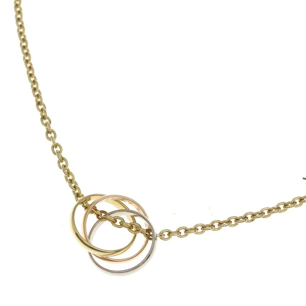 Cartier Baby Trinity Necklace Gold Yg Pg Wg