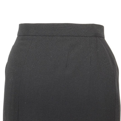Chanel 94305 P11160v06456 Wool And Silk Black Women's Skirt