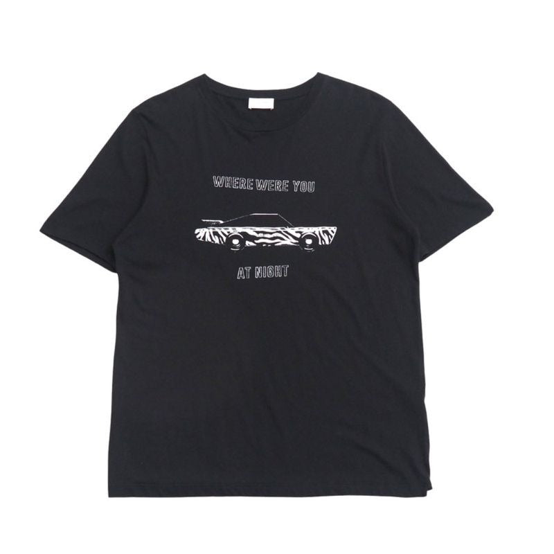 Saint Laurent Paris Short Sleeve T-Shirt Size XS Print Cut And Sewn Car