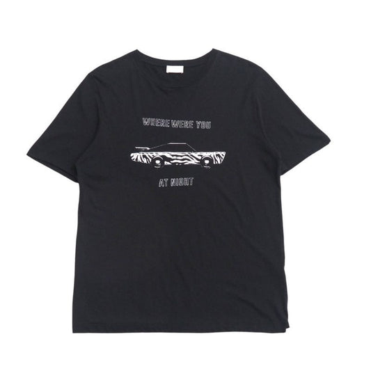 Saint Laurent Paris Short Sleeve T-Shirt Size XS Print Cut And Sewn Car
