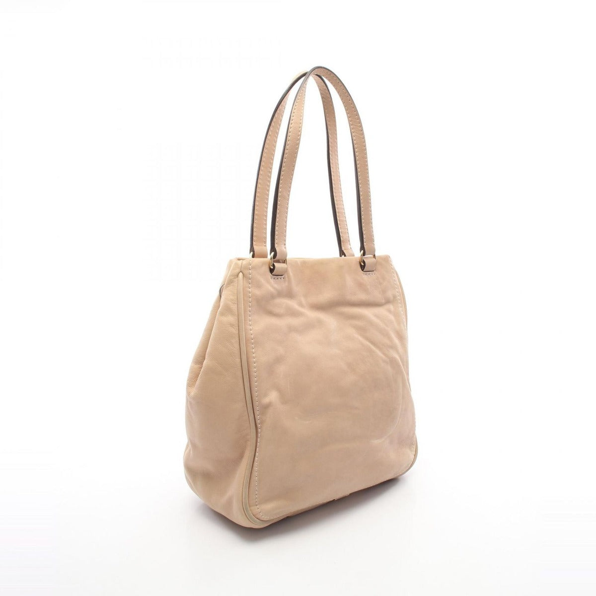 Loewe Shoulder Bag Anagram 322.75.004 Beige Leather Tassel Tote — view 2